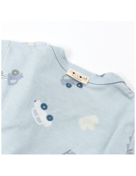 Side-Opening Bamboo Bodysuit - Cars - Coccodè Firenze C00804CL