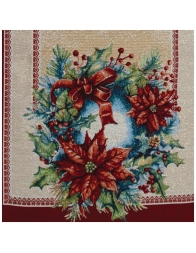 Chsristmas Star - table runner Christmas Gobelin fabric 40x100 cm