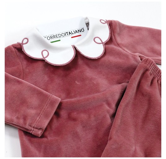 Embroidered Velour Baby Set - Coccode' Firenze C62055 2