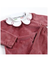 Embroidered Velour Baby Set - Coccode' Firenze C62055