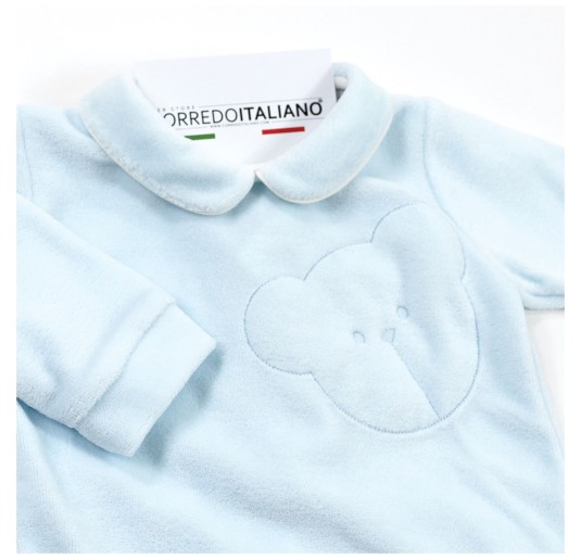 Chenille onesie with Bear - Coccode' Firenze C62006AZ 2
