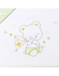 Set lenzuola per culla lettino - Orsetto e Pallone - Mio Piccolo LL421