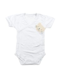 Side-Opening Bamboo Bodysuit - Kitty - Coccodè Firenze