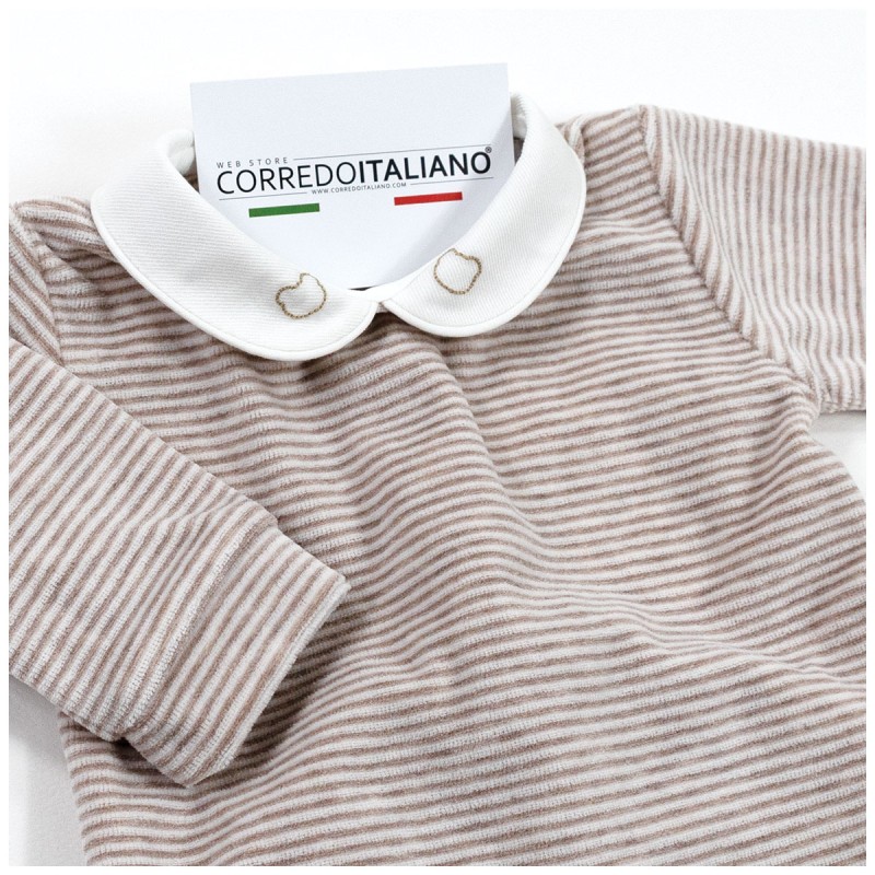 Tutina in ciniglia ricamata - Coccode' C62000BTT Tutina in ciniglia ricamata - Coccode' C62000BTT