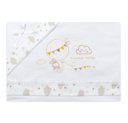 Set lenzuola culletta e carrozzina - Amore MIo - Mio Piccolo LC13309