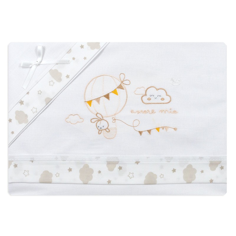 Cradle Pram sheet set - Amore MIo - Mio Piccolo LC13309 Cradle Pram sheet set - Amore MIo - Mio Piccolo LC13309