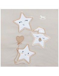 Set piumotto e lenzuolino culletta - Stelline - Mio Piccolo