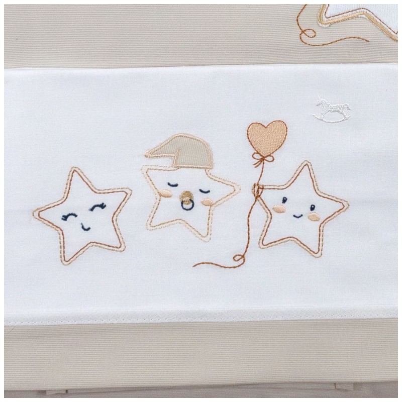 Set piumotto e lenzuolino culletta - Stelline - Mio Piccolo | Corredoitaliano