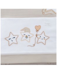 Set piumotto e lenzuolino culletta - Stelline - Mio Piccolo | Corredoitaliano