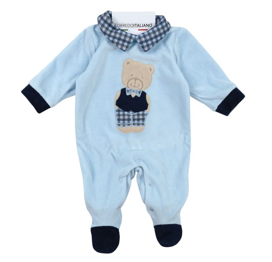 Newborn chenille romper - Nazareno Gabrielli NG211027AZ