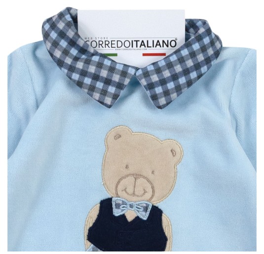 Newborn chenille romper - Nazareno Gabrielli NG211027AZ 2