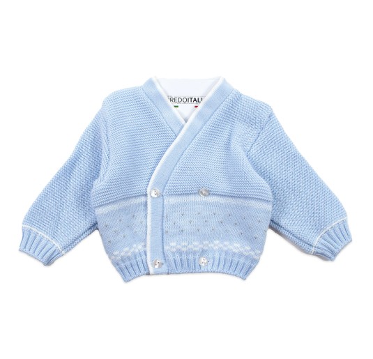 Crossed jacket for wool blend La Rocca R616