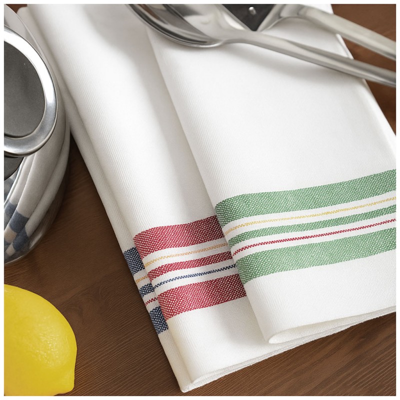 Fasciato - set di 3 asciugapiatti in puro cotone 55x75 cm