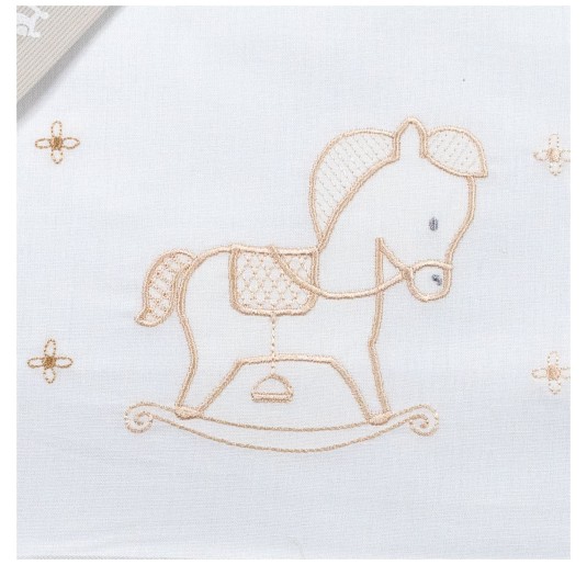 Cradle Pram sheet set - Little Horse - Mio Piccolo LC13318 2