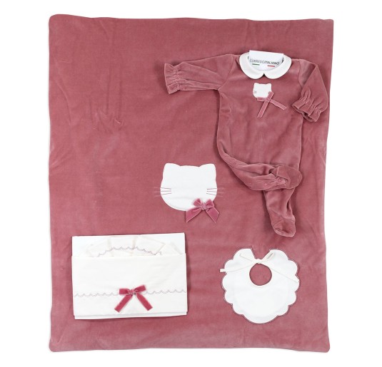 Set Corredino Neonata prima uscita invernale - Kitty - Coccode' Firenze C62018