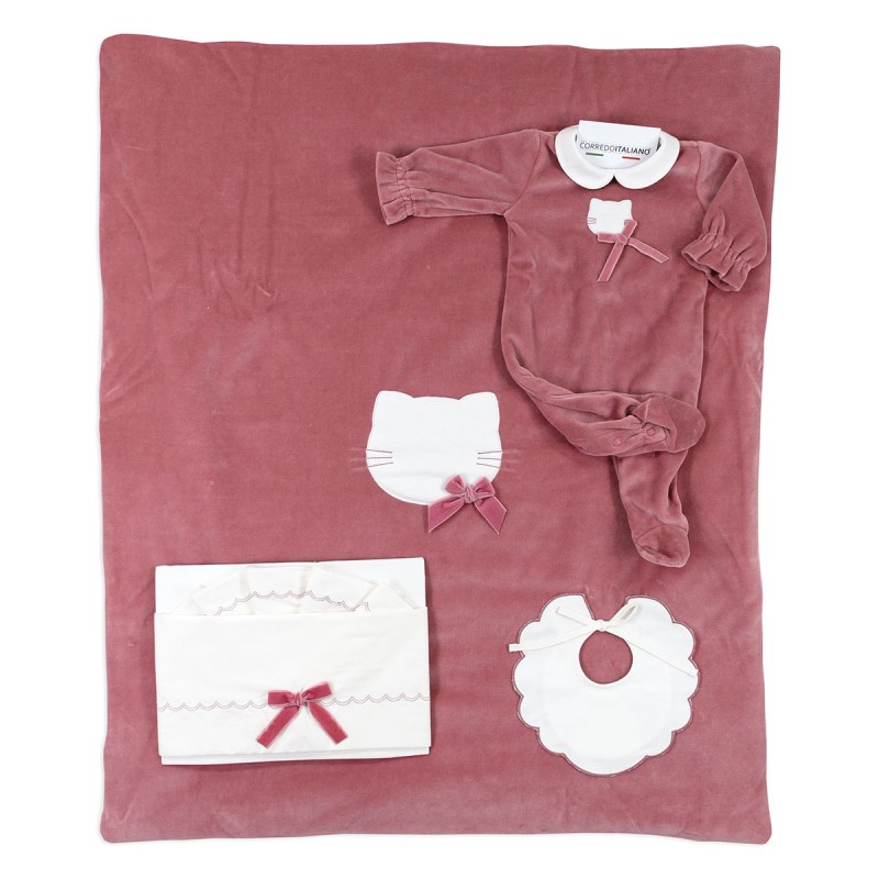 Set Corredino Neonata prima uscita invernale - Kitty - Coccode' Firenze C62018