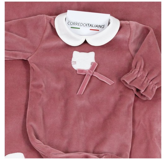 Coordinated Baby Girl Winter Layette Set - Kitty - Coccode' Firenze C62018 2