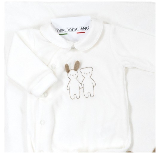 Coccode' Firenze velour layette set: softness and style for baby’s first days. 2