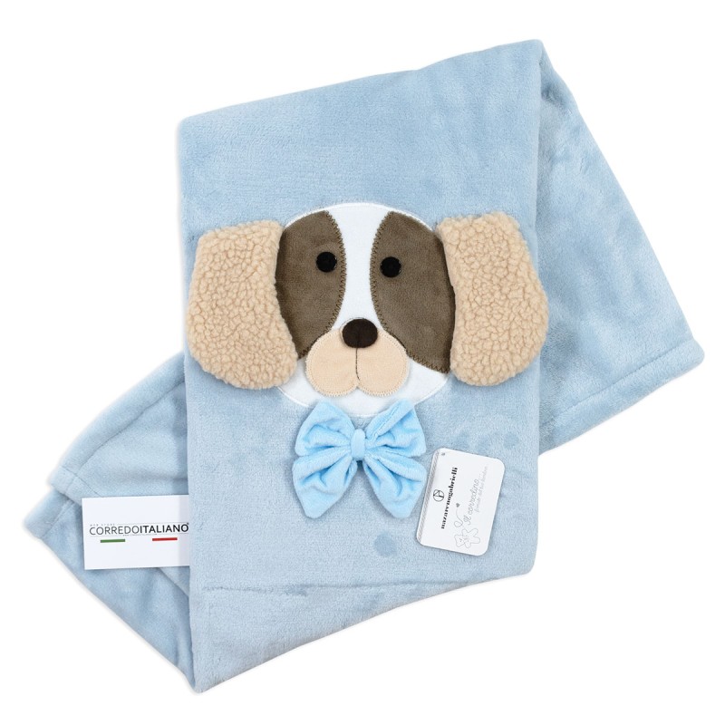 Copertina in Soft pile per culla lettino - Dog - Nazareno Gabrielli