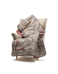 Quilted Cotton Throw Scaldotto – Leopard – Caleffi Home - Coffee