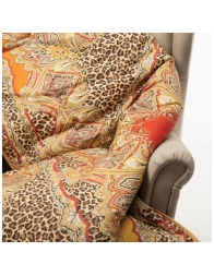 Quilted Cotton Throw Scaldotto – Leopard – Caleffi Home