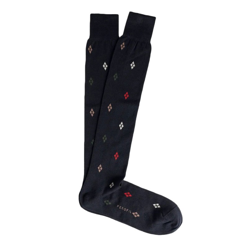 Calza lunga invernale uomo Perofil in cotone e cashmere Made in Italy
