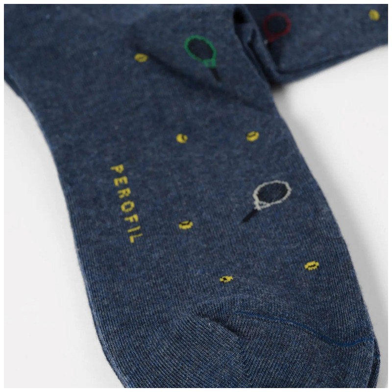 Elegant long men’s socks Made in Italy in durable cotton