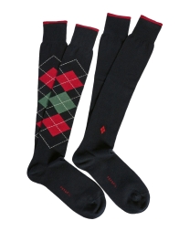 Calze lunghe invernali Perofil in caldo cotone con fantasia rombi eleganti