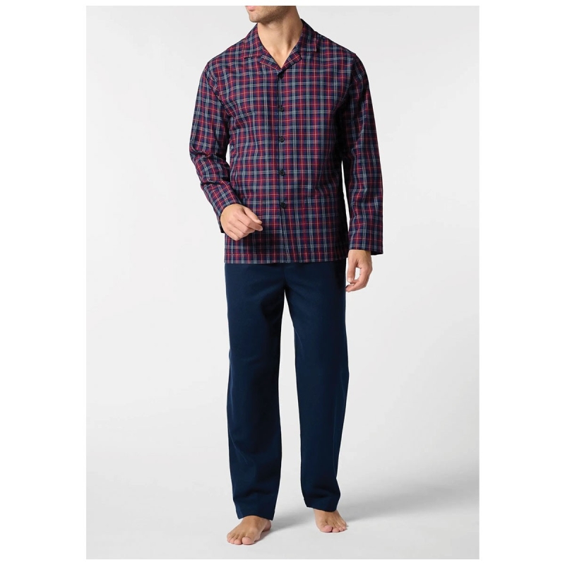 Flannel Soft Pajamas with Front...