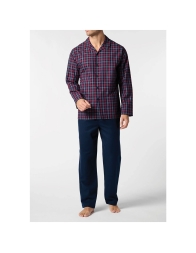 Flannel Soft Pajamas with Front Opening – Cherry Check – Perofil VPRT93212