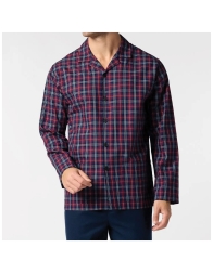 Flannel Soft Pajamas with Front Opening – Cherry Check – Perofil VPRT93212