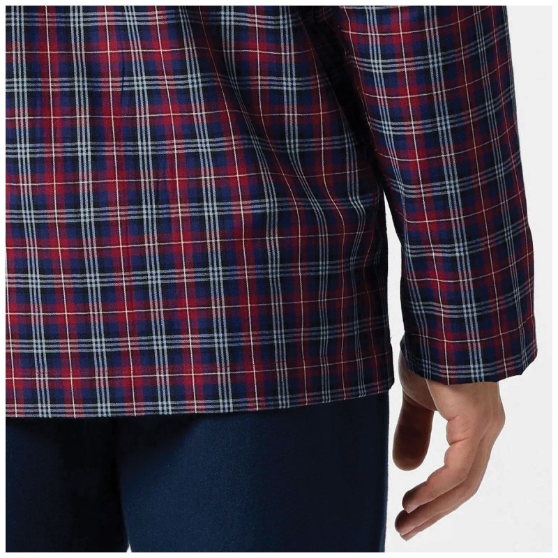 Flannel Soft Pajamas with Front...