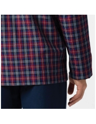 Flannel Soft Pajamas with Front Opening – Cherry Check – Perofil VPRT93212