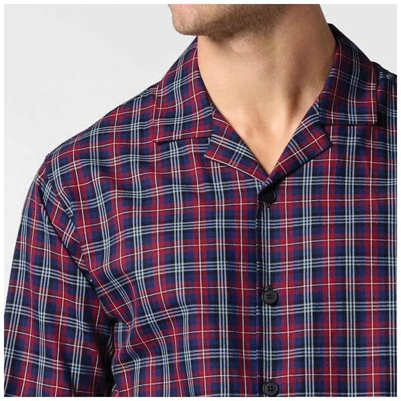 Flannel Soft Pajamas with Front...