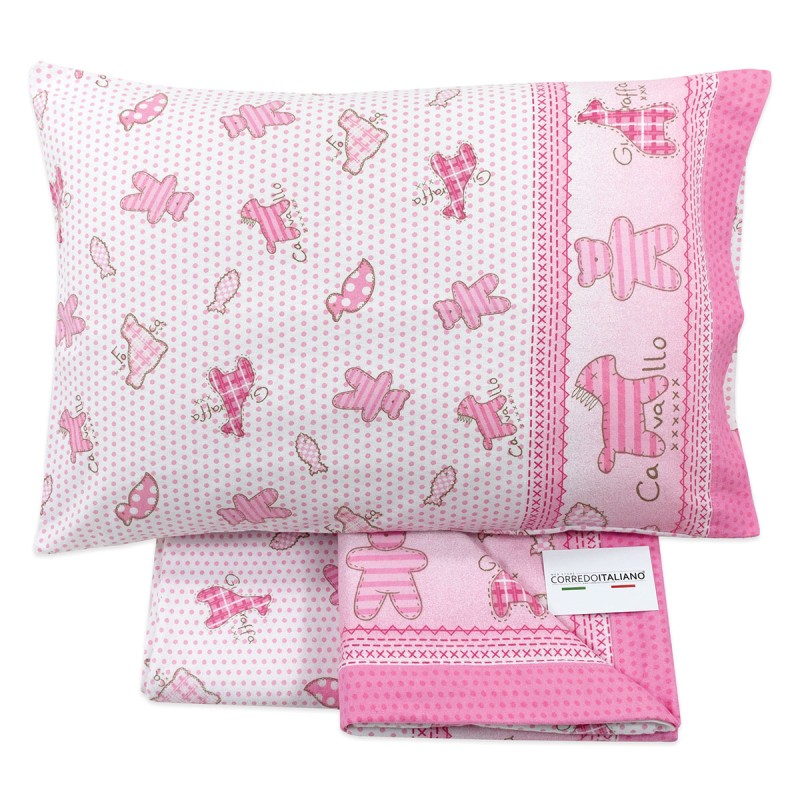 Winter baby sheet 100% cotton Made in Italy