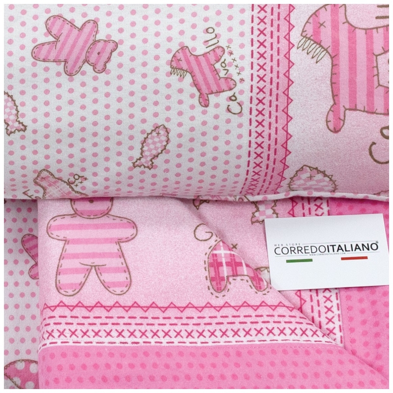 Biancaluna Puppets flannel sheet for baby crib