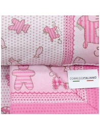 Biancaluna Puppets flannel sheet for baby crib