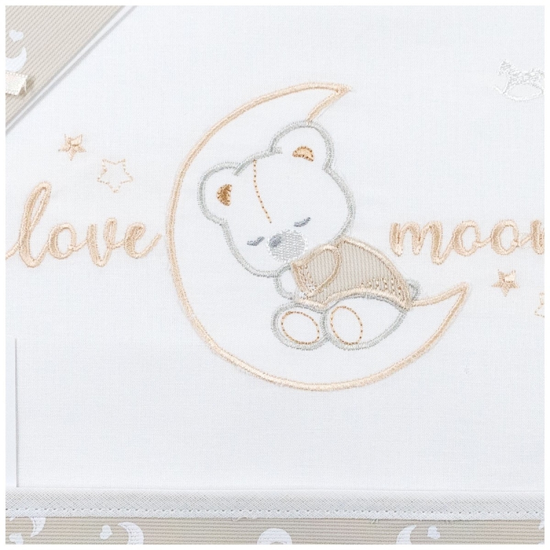 Cot Bedding Set - Love Moon - Mio...