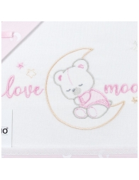 Set lenzuola culla lettino - Love Moon - Mio Piccolo LL14306