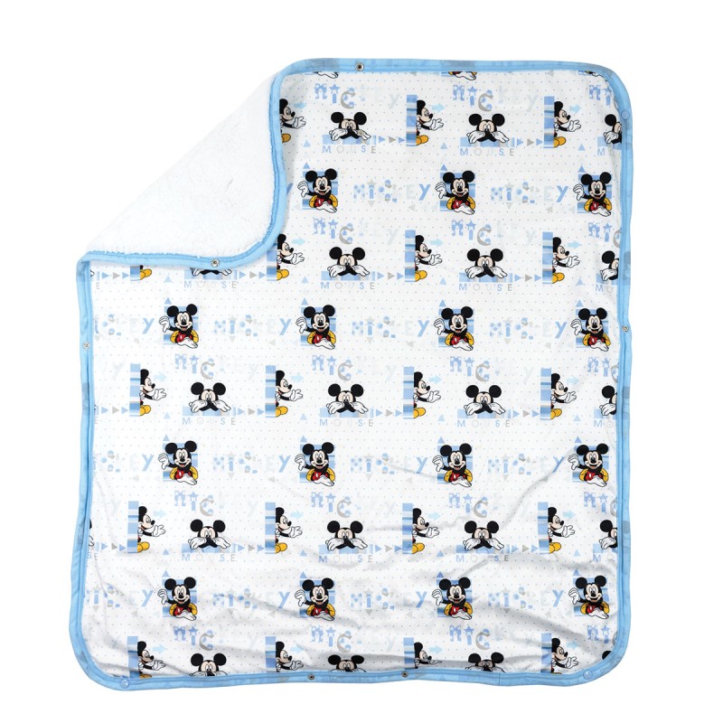 Warm fleece-lined baby sleep sack with Mickey design