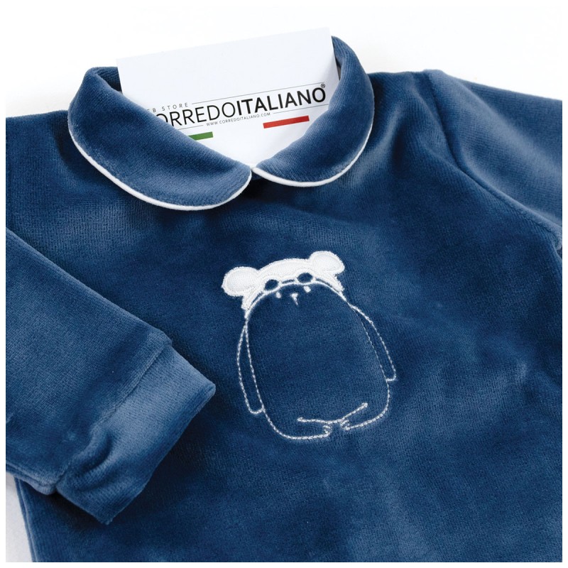 Tutina di ciniglia Coccode' Firenze per corredino neonato