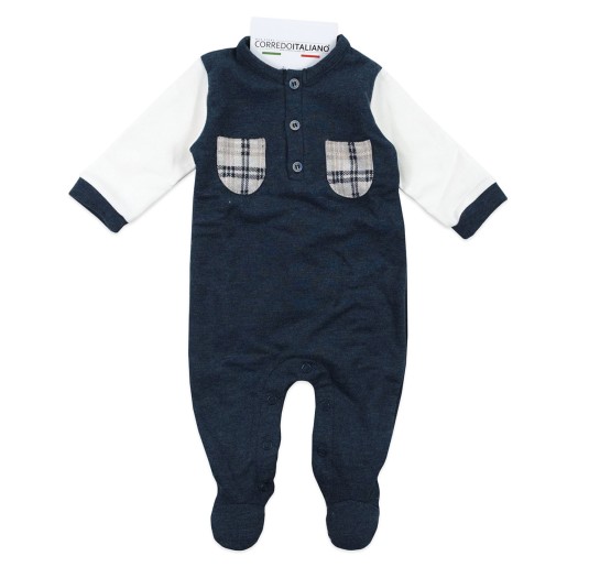 Tutina invernale con taschini tartan Coccode’ Firenze