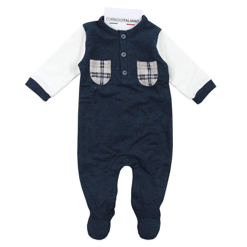 Tutina invernale con taschini tartan Coccode’ Firenze