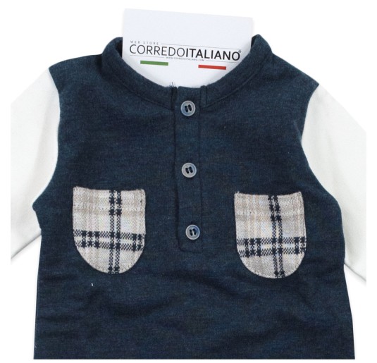 Tutina invernale con taschini tartan Coccode’ Firenze 2