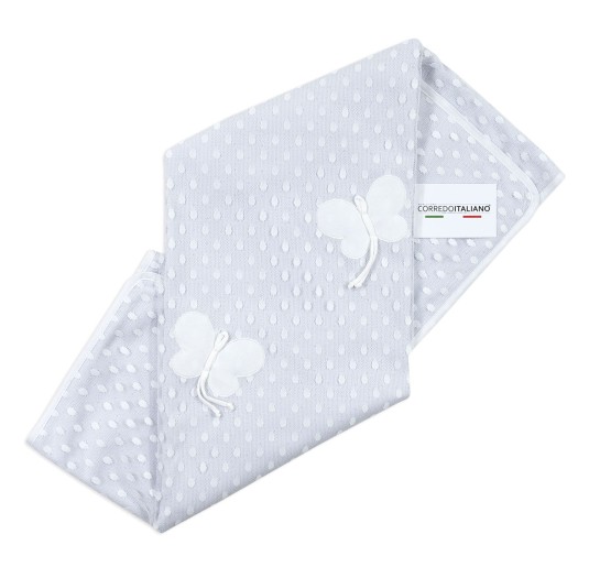 Copertina scialle in cotone e pizzo - Stella AF7081