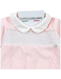 Tutina in ciniglia per neonata elegante