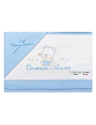 Cot crib sheet set - Welcome my Love - Mio Piccolo LL14312