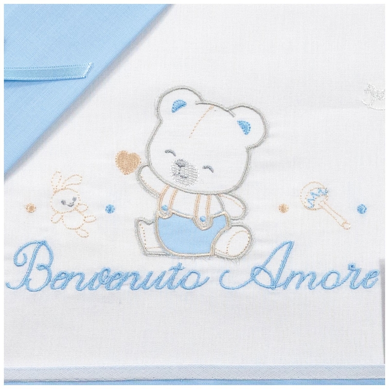 Cot crib sheet set - Welcome my Love...