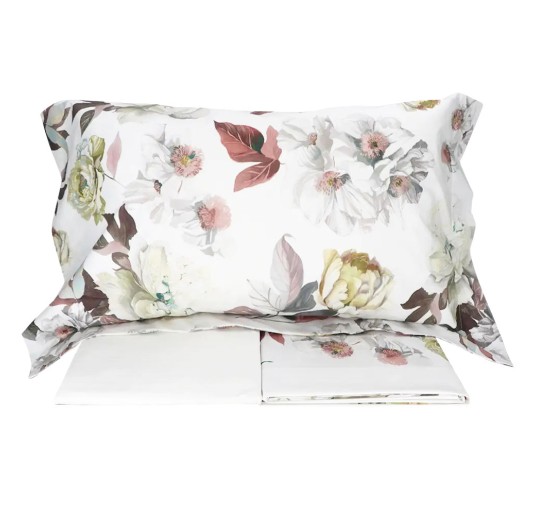 Peony - percale cottone double bed sheet set by Gabel 2