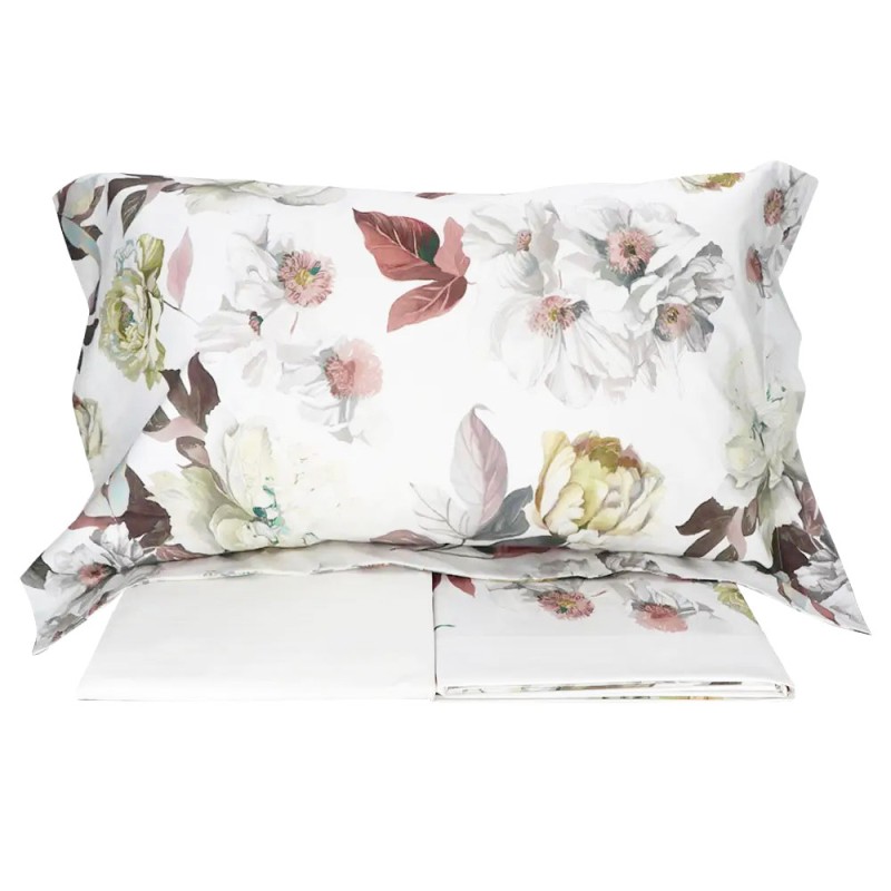 Peony - percale cottone double bed sheet set by Gabel